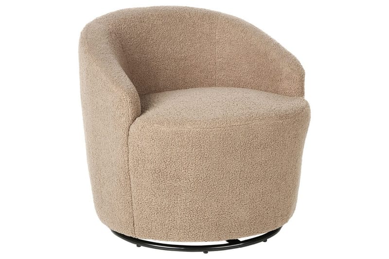Lænestol Davik Beige/sort - Beige/sort - Møbler - Stole & lænestole - Lænestole - Lænestol uden armlæn