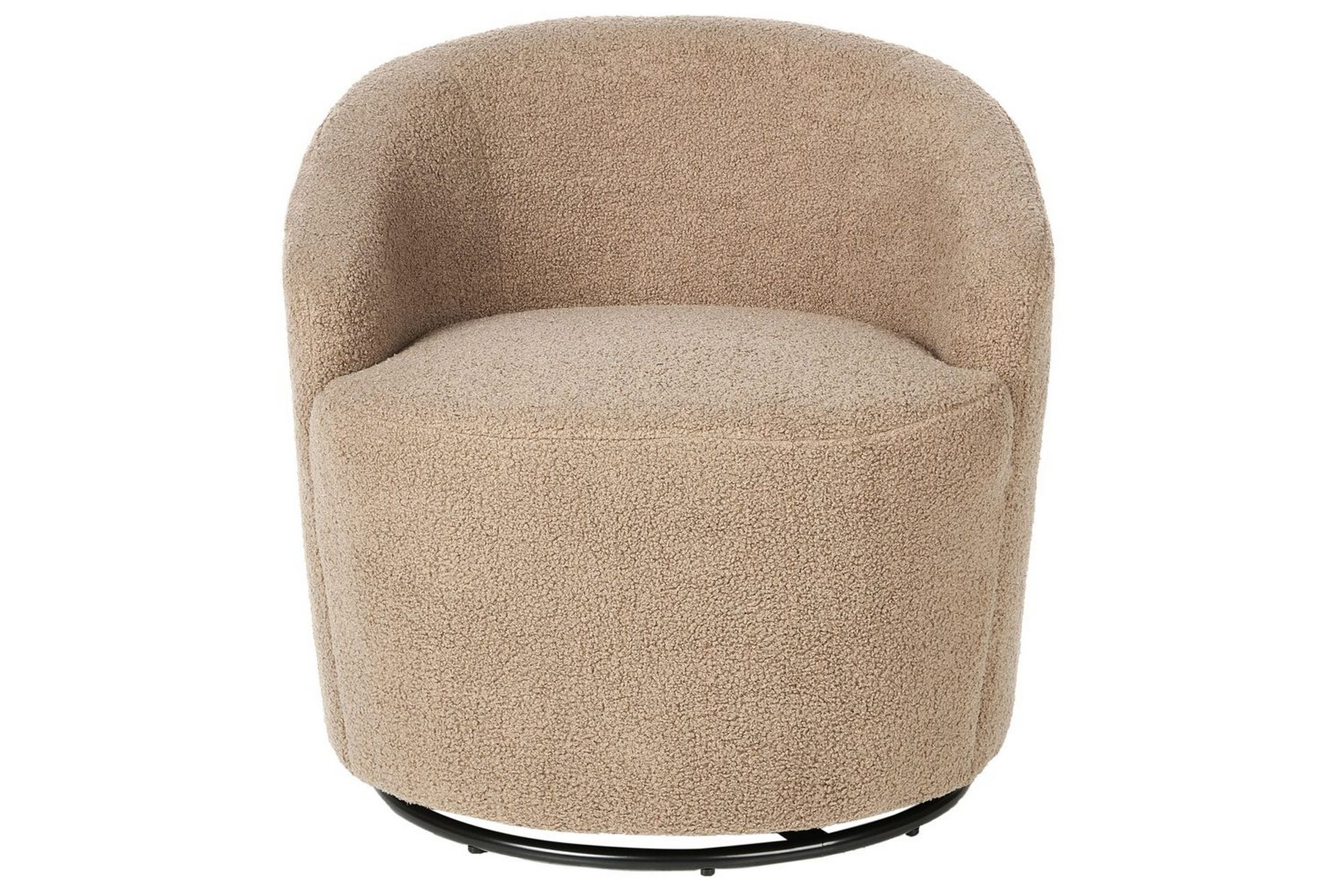 Lænestol Davik Beige/sort - Beige/sort - Møbler - Stole & lænestole - Lænestole - Lænestol uden armlæn