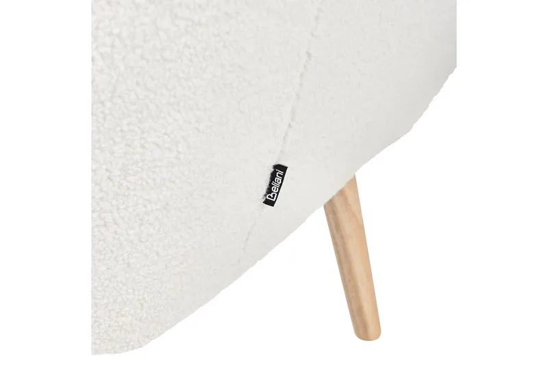 Lænestol Drammen Hvid/lyst træ - Hvid/lyst træ - Møbler - Stole & lænestole - Lænestole - Klubstol