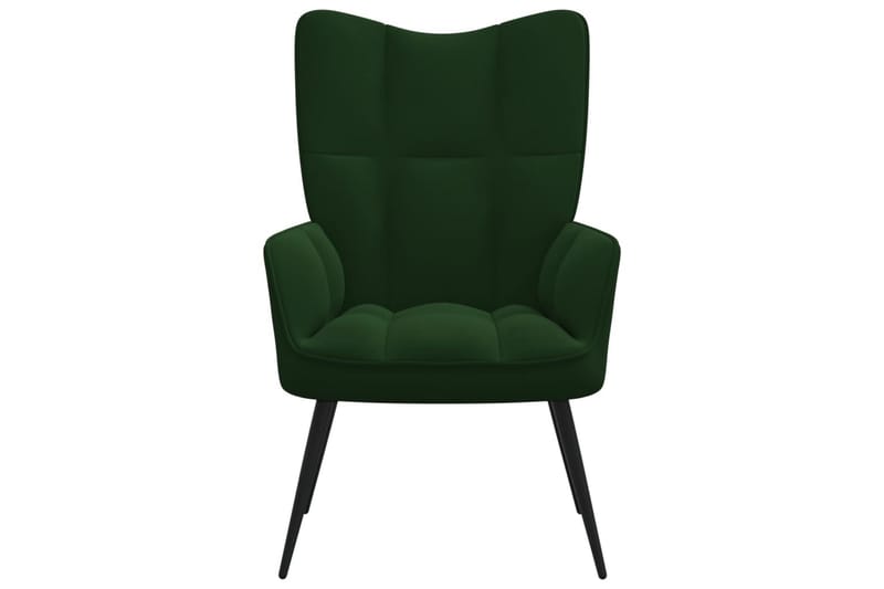 lænestol fløjl mørkegrøn - Grøn - Lænestole