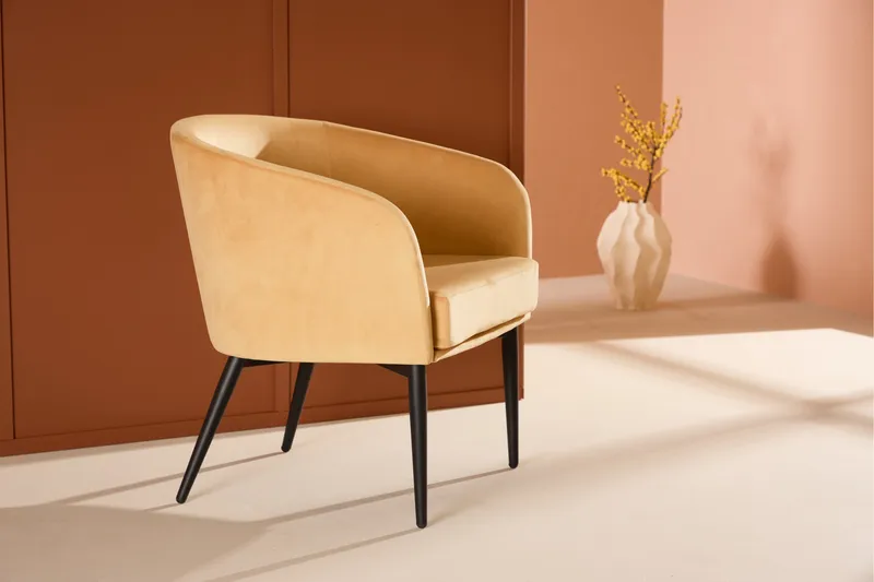 Lænestol Fluffy - Gul - Møbler - Stole & lænestole - Lænestole - Klubstol