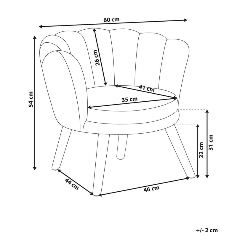 Lænestol Halby - Beige, lyst træ - Møbler - Stole & lænestole - Lænestole - Howard lænestol