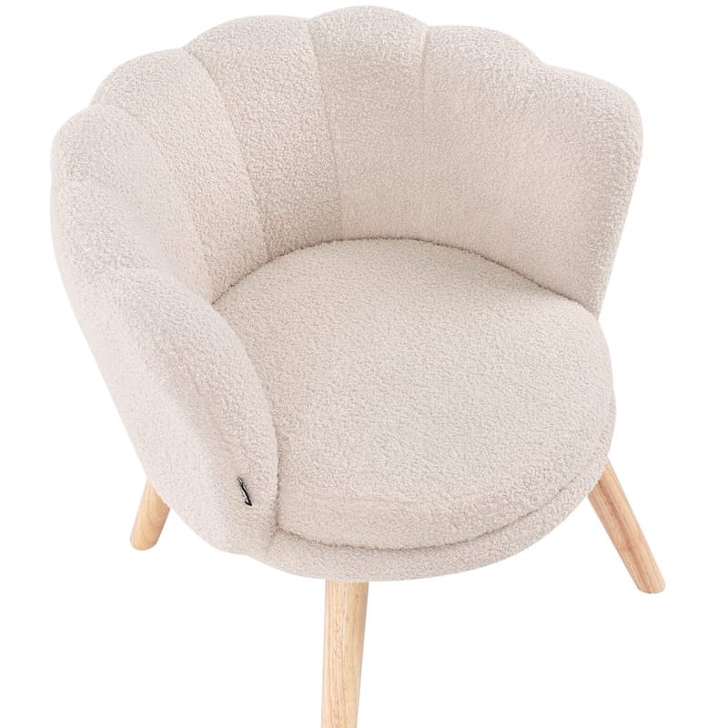 Lænestol Halby - Beige, lyst træ - Møbler - Stole & lænestole - Lænestole - Howard lænestol