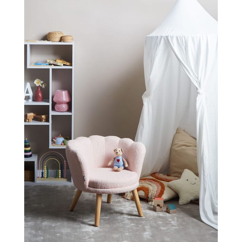 Lænestol Halby - Rosa, lyst træ - Møbler - Stole & lænestole - Lænestole - Howard lænestol