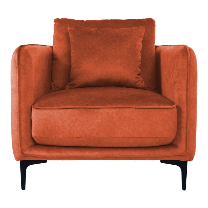 Lænestol HOME4YOU Bianka 100x40xh140 cm, eg - orange - Møbler - Stole & lænestole - Lænestole - Klubstol