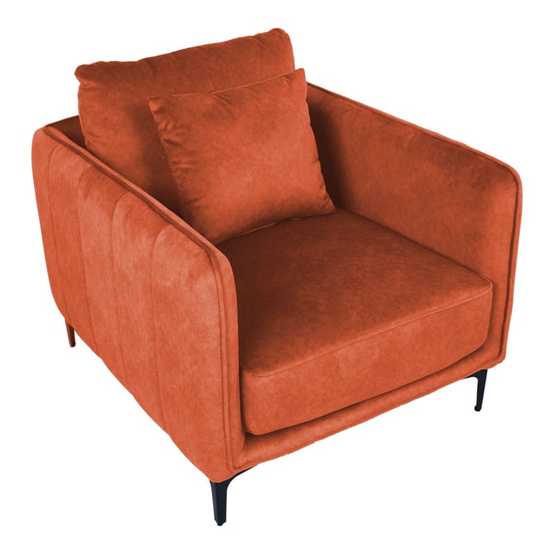 Lænestol HOME4YOU Bianka 100x40xh140 cm, eg - orange - Møbler - Stole & lænestole - Lænestole - Klubstol