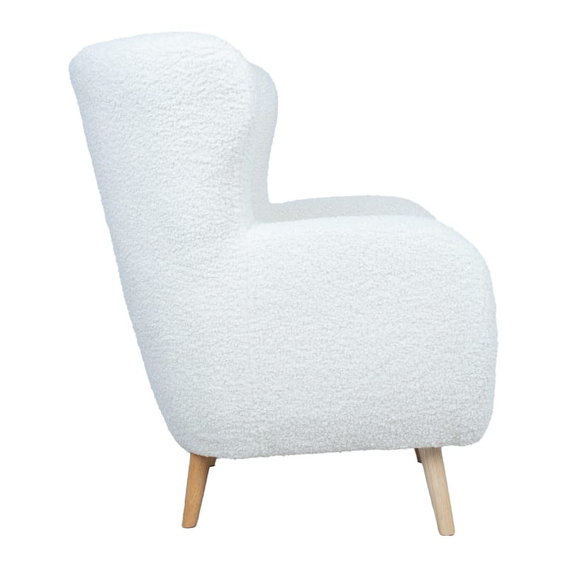 Lænestol HOME4YOU Elisa Varm Hvid - varmhvid - Møbler - Stole & lænestole - Lænestole - Klubstol