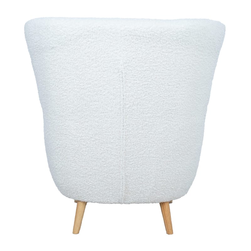 Lænestol HOME4YOU Elisa Varm Hvid - varmhvid - Møbler - Stole & lænestole - Lænestole - Klubstol