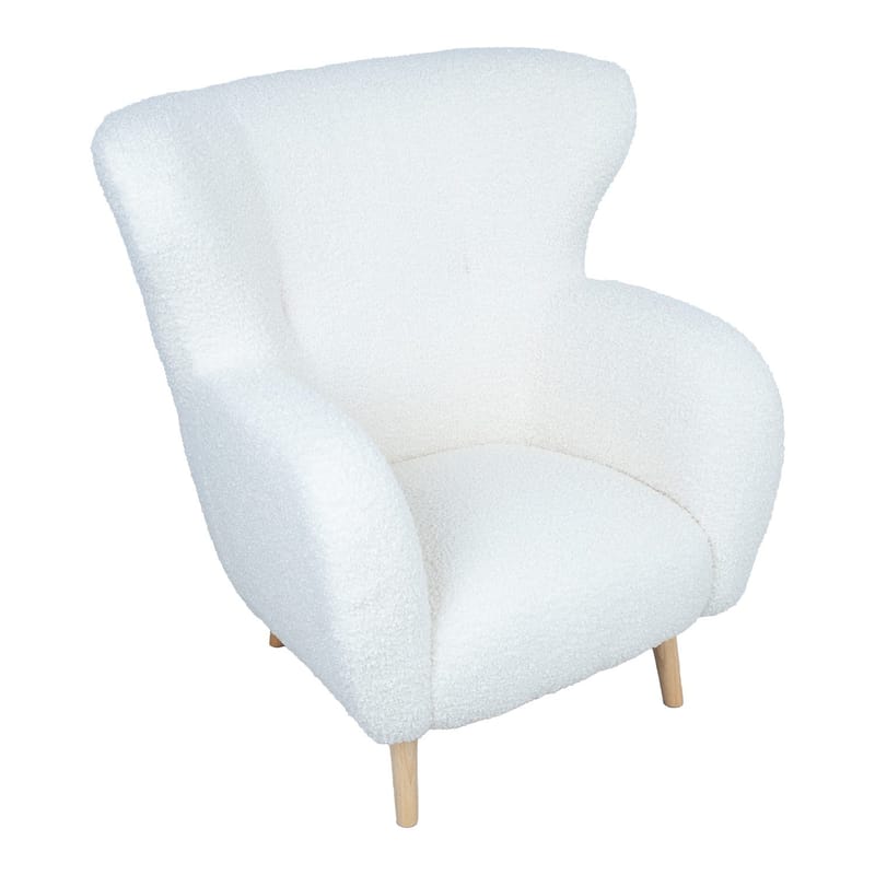 Lænestol HOME4YOU Elisa Varm Hvid - varmhvid - Møbler - Stole & lænestole - Lænestole - Klubstol