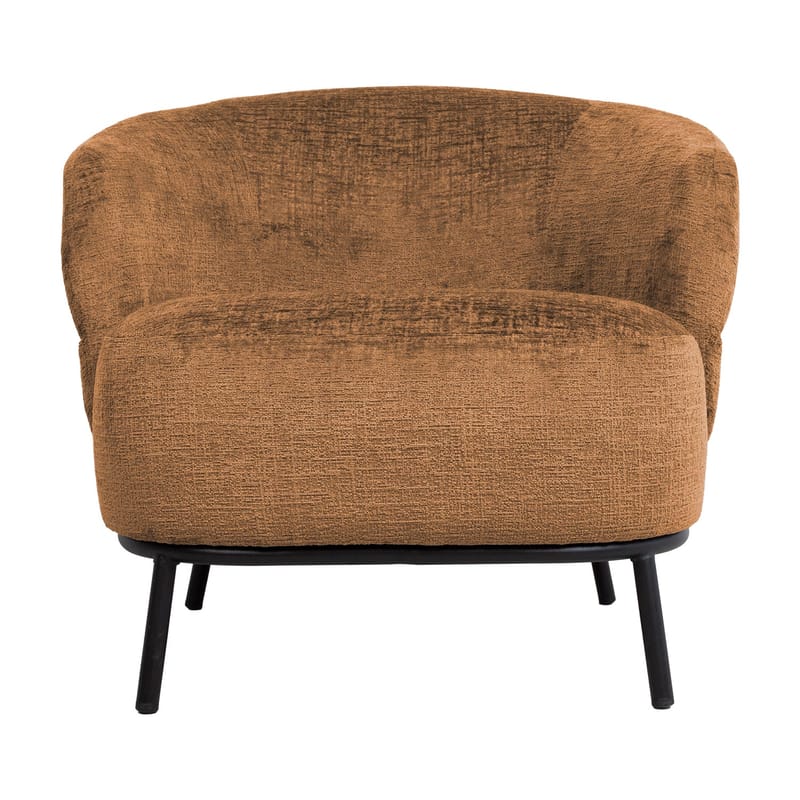 Lænestol HOME4YOU Gemala 150x40xh80 cm, sort - orange - Møbler - Stole & lænestole - Lænestole - Klubstol