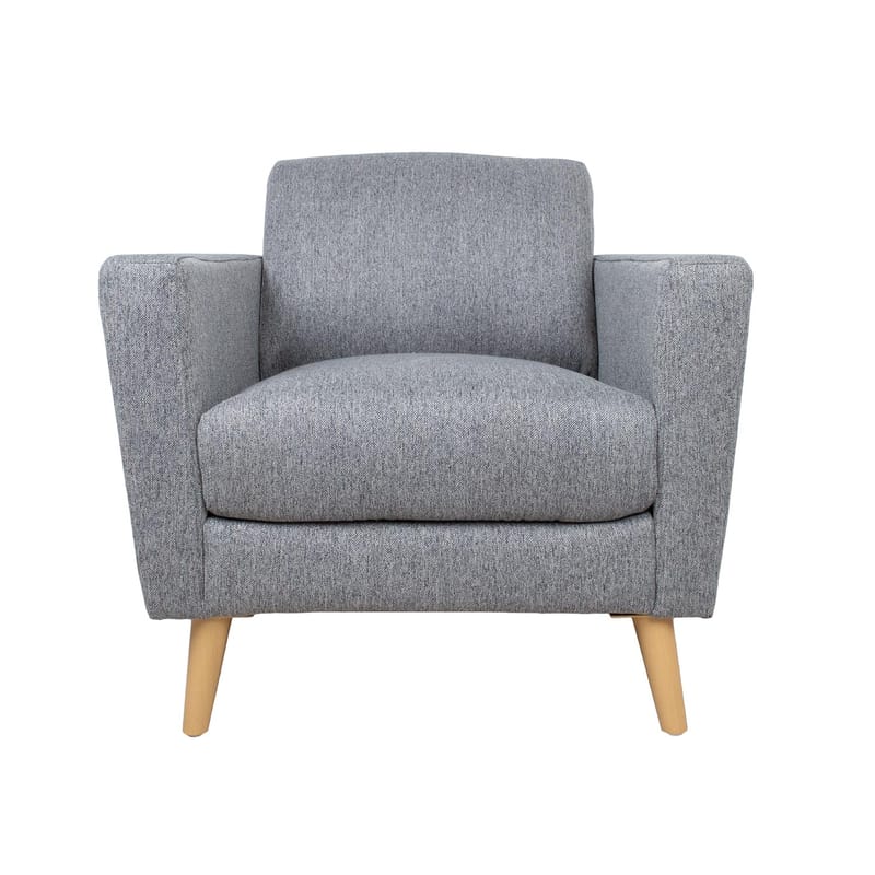 Lænestol HOME4YOU Kaili grå - Grå - Møbler - Stole & lænestole - Lænestole - Klubstol