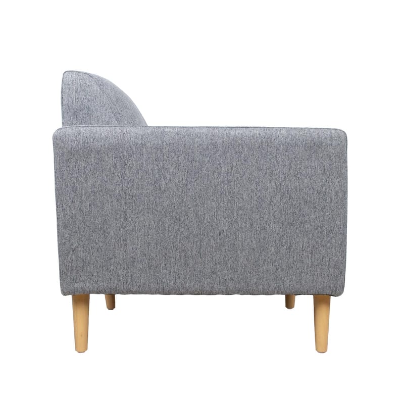 Lænestol HOME4YOU Kaili grå - Grå - Møbler - Stole & lænestole - Lænestole - Klubstol