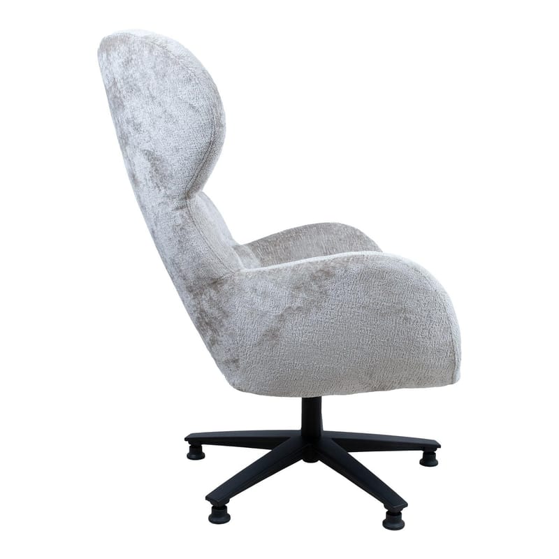 Lænestol HOME4YOU Karolina 100x40xh140 cm, eg - Cremehvid - Møbler - Stole & lænestole - Lænestole - Øreklapstol