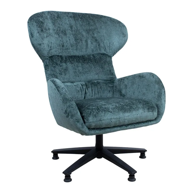 Lænestol HOME4YOU Karolina 106x40xh76 cm, Eg - Grøn - Møbler - Stole & lænestole - Lænestole - Øreklapstol