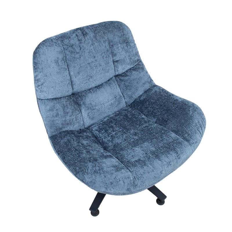 Lænestol HOME4YOU Kendra 100x40xh115 cm, Sort - blå - Møbler - Stole & lænestole - Lænestole - Lænestol uden armlæn