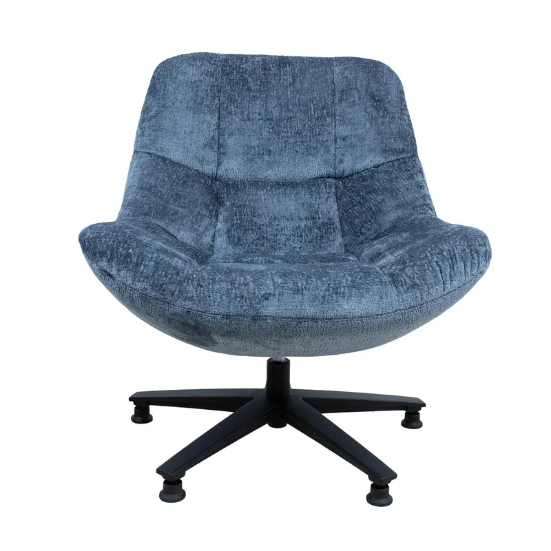 Lænestol HOME4YOU Kendra 100x40xh115 cm, Sort - blå - Møbler - Stole & lænestole - Lænestole - Lænestol uden armlæn