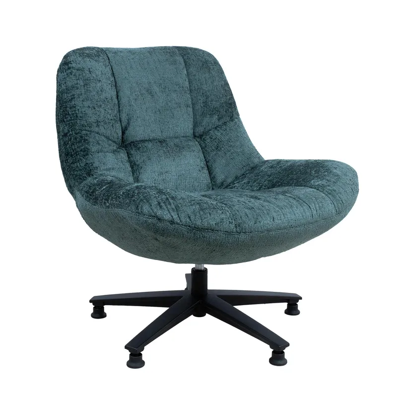 Lænestol HOME4YOU Kendra 150x40xh80 cm, Sort - grøn - Møbler - Stole & lænestole - Lænestole - Lænestol uden armlæn