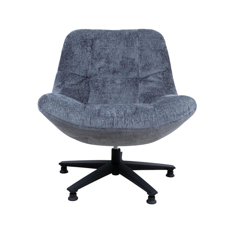 Lænestol HOME4YOU Kendra 80x40xh90 cm, Sort - grå - Møbler - Stole & lænestole - Lænestole - Lænestol uden armlæn