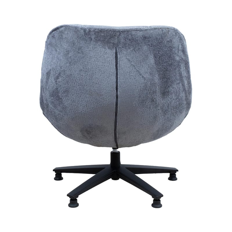 Lænestol HOME4YOU Kendra 80x40xh90 cm, Sort - grå - Møbler - Stole & lænestole - Lænestole - Lænestol uden armlæn