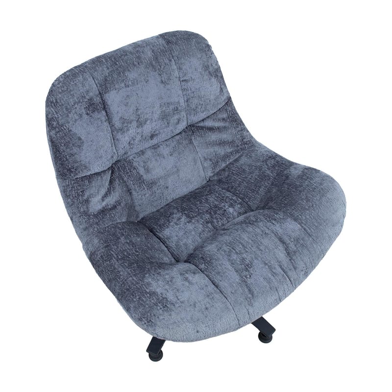 Lænestol HOME4YOU Kendra 80x40xh90 cm, Sort - grå - Møbler - Stole & lænestole - Lænestole - Lænestol uden armlæn