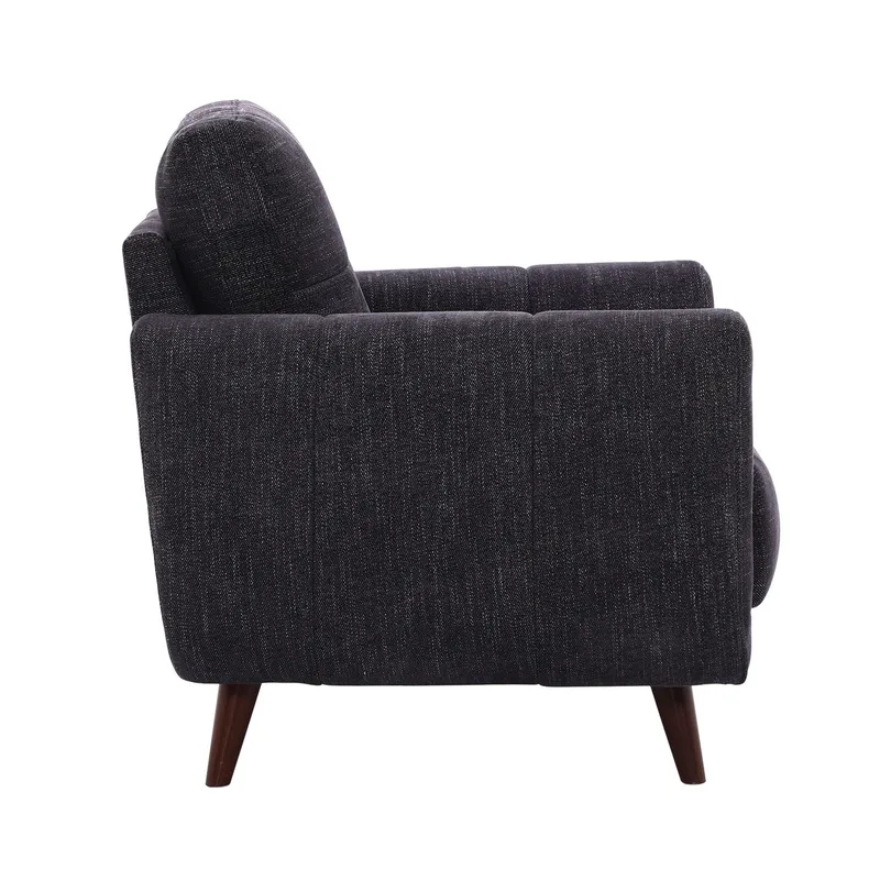 Lænestol HOME4YOU Steve mørkegrå - Mørkegrå - Møbler - Stole & lænestole - Lænestole - Klubstol