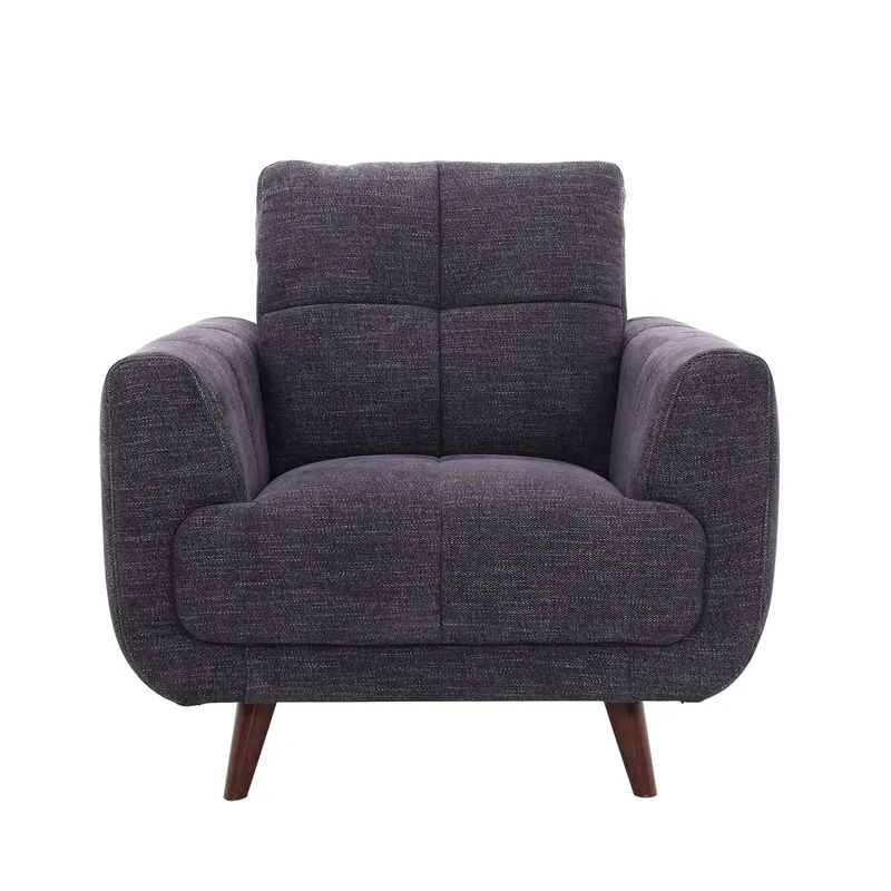 Lænestol HOME4YOU Steve mørkegrå - Mørkegrå - Møbler - Stole & lænestole - Lænestole - Klubstol