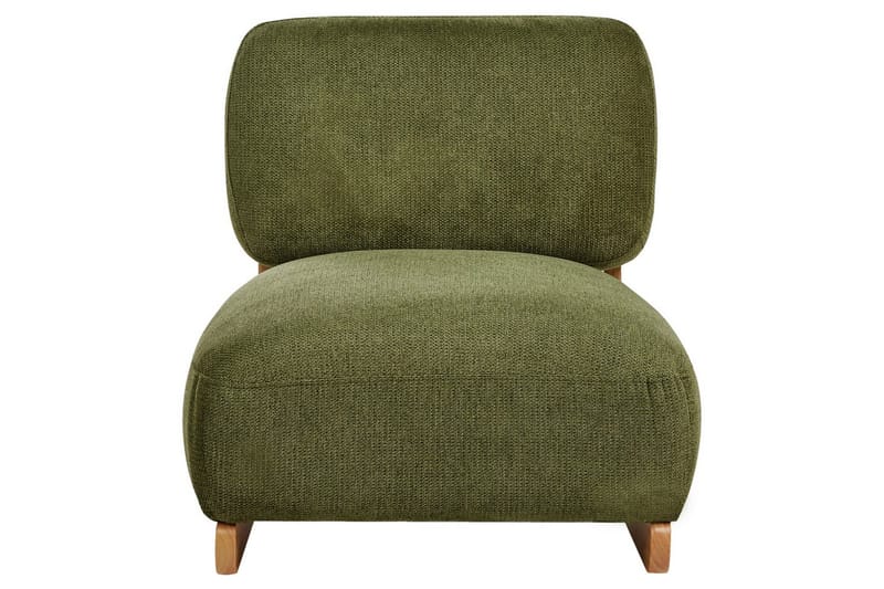 Lænestol Kokkola - Grønt, lyst træ - Møbler - Stole & lænestole - Lænestole - Lænestol uden armlæn