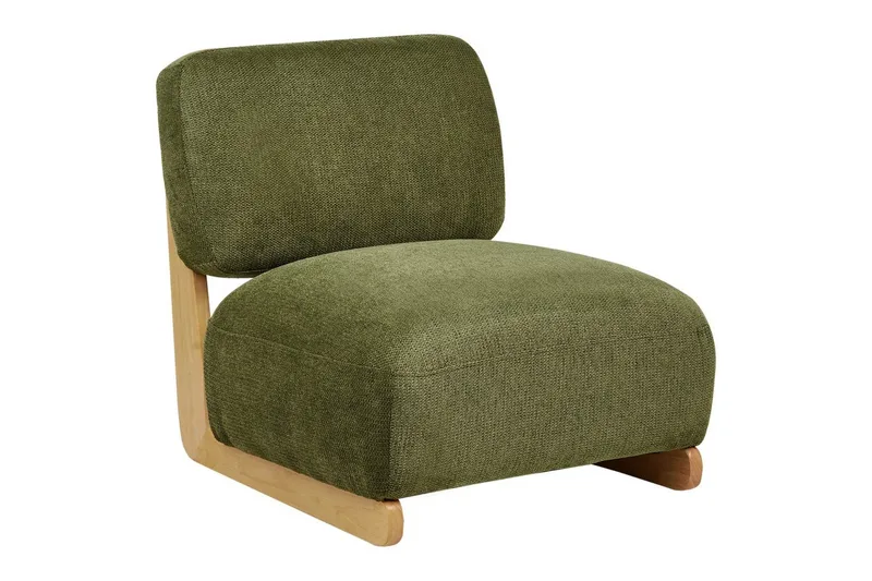 Lænestol Kokkola - Grønt, lyst træ - Møbler - Stole & lænestole - Lænestole