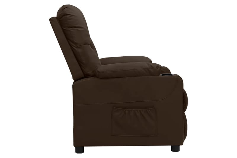 lænestol kunstlæder brun - Brun - Møbler - Stole & lænestole - Lænestole - Recliner lænestol
