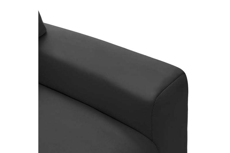 lænestol kunstlæder sort - Sort - Recliner lænestol
