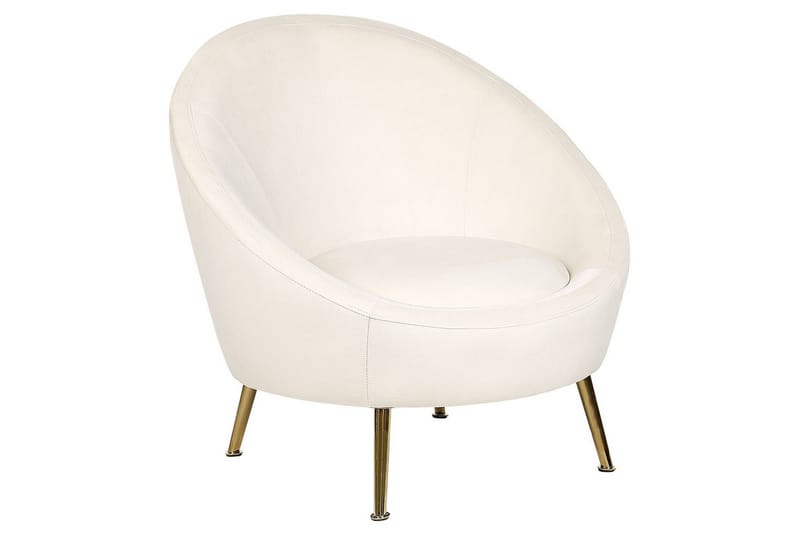 Lænestol Langa, Hvid, Guld