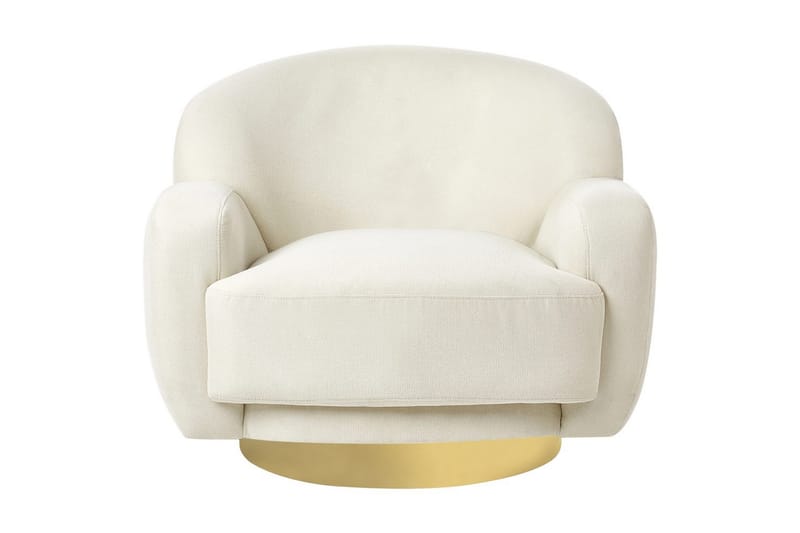 Lænestol Lejre Beige/guld - Beige/guld - Møbler - Stole & lænestole - Lænestole - Klubstol