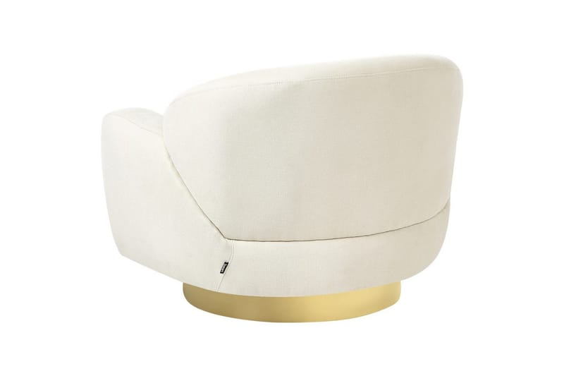 Lænestol Lejre Beige/guld - Beige/guld - Møbler - Stole & lænestole - Lænestole - Klubstol