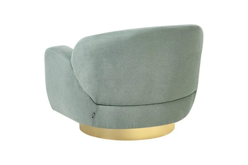 Lænestol Lejre Grøn/guld - Grøn/guld - Møbler - Stole & lænestole - Lænestole - Klubstol