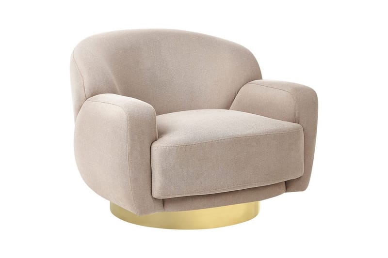 Lænestol Lejre Taupe/guld, Taupe/guld