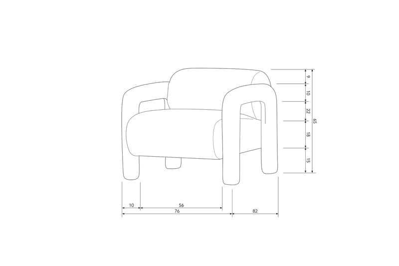 Lænestol Lenny - Guld/Gul - Møbler - Stole & lænestole - Lænestole