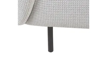 Lænestol Loen - Hvid, Sort/Polyester, Hvid, Sort/polyester - Møbler - Stole & lænestole - Lænestole - Klubstol