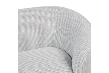 Lænestol Loen - Hvid, Sort/Polyester, Hvid, Sort/polyester - Møbler - Stole & lænestole - Lænestole - Klubstol