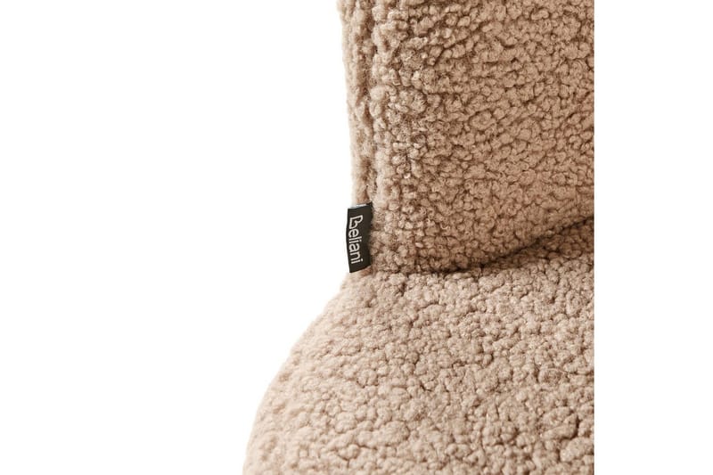 Lænestol Lovelock - Beige, sort/Bouclé, Beige, sort/bouclé - Møbler - Stole & lænestole - Lænestole - Lænestol uden armlæn