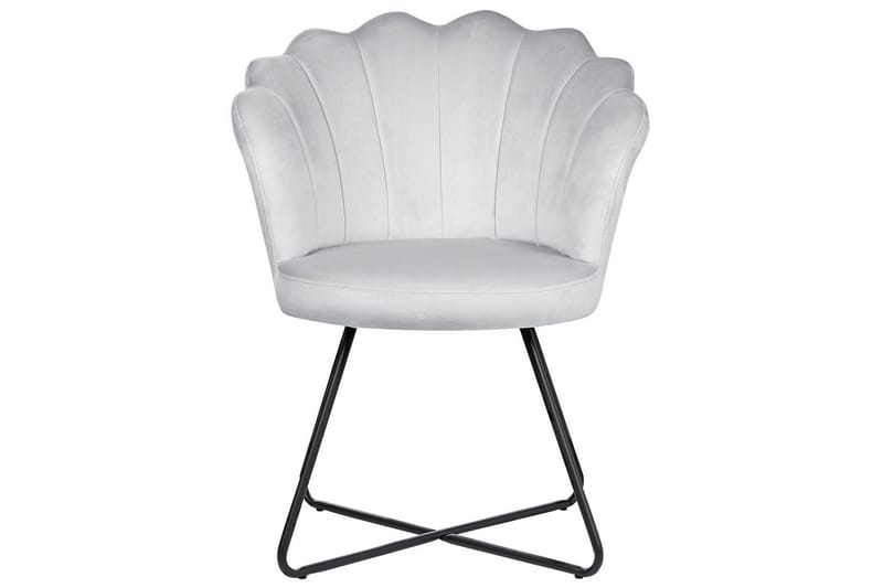 Lænestol Lovelock - Grå, sort/Fløjl - Møbler - Stole & lænestole - Lænestole - Lænestol uden armlæn