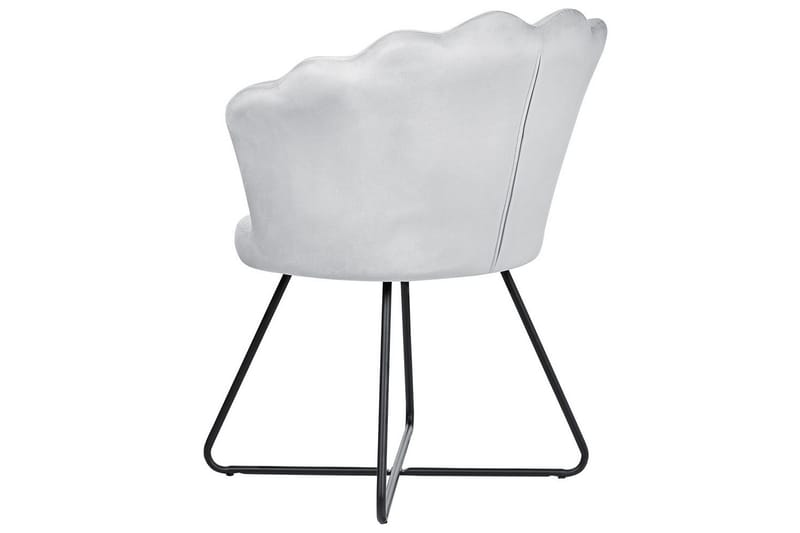Lænestol Lovelock - Grå, sort/Fløjl - Møbler - Stole & lænestole - Lænestole - Lænestol uden armlæn