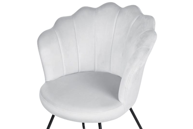 Lænestol Lovelock - Grå, sort/Fløjl - Møbler - Stole & lænestole - Lænestole - Lænestol uden armlæn