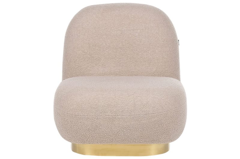 Lænestol Loviisa - Beige, guld - Møbler - Stole & lænestole - Lænestole - Lænestol uden armlæn