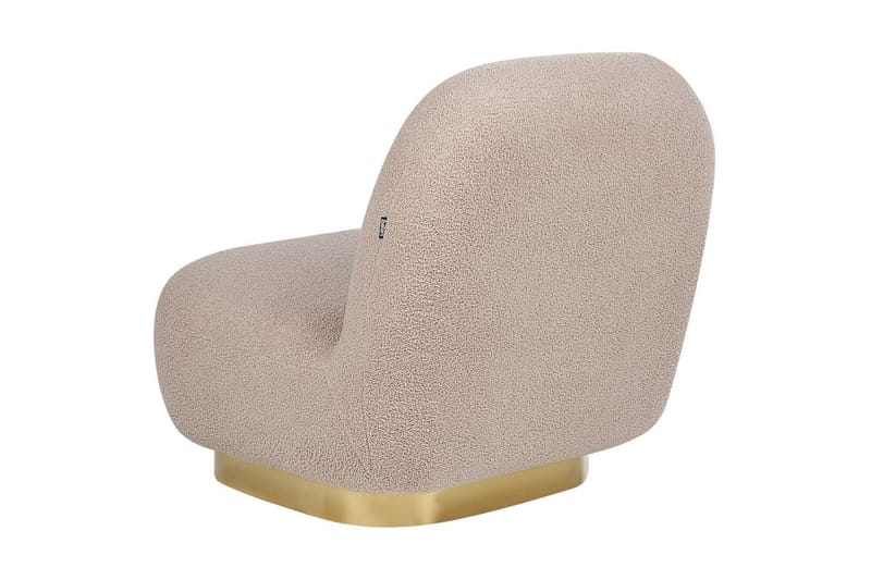 Lænestol Loviisa - Beige, guld - Møbler - Stole & lænestole - Lænestole - Lænestol uden armlæn