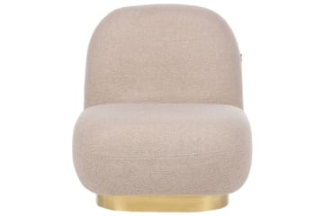 Lænestol Loviisa - Beige/guld - Møbler - Stole & lænestole - Lænestole - Lænestol uden armlæn