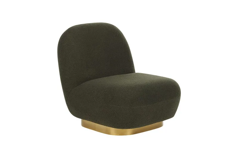Lænestol Loviisa - Grønt, guld - Møbler - Stole & lænestole - Lænestole - Lænestol uden armlæn