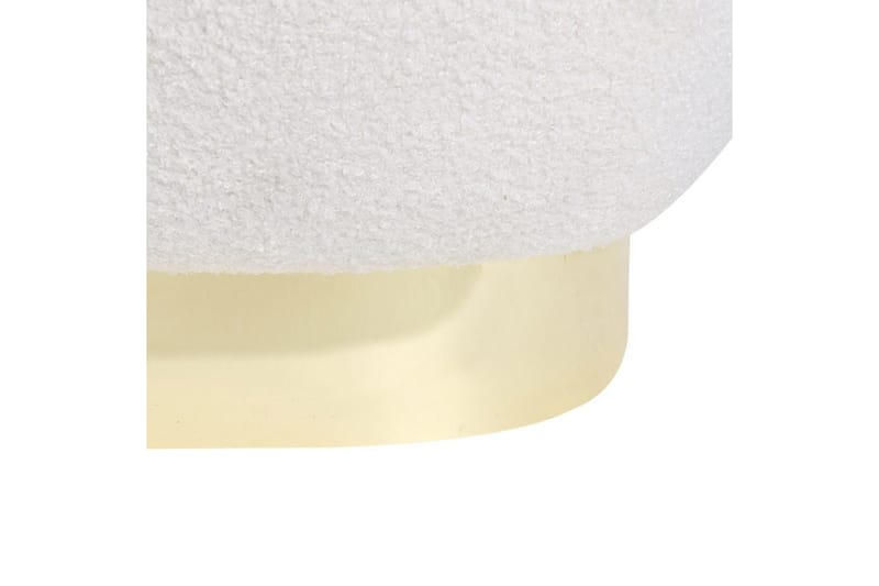 Lænestol Loviisa - Hvid, guld - Møbler - Stole & lænestole - Lænestole - Lænestol uden armlæn