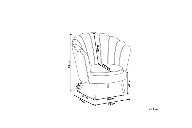 Lænestol Lovikka Hvid/Sort - Hvid/Sort - Møbler - Stole & lænestole - Lænestole