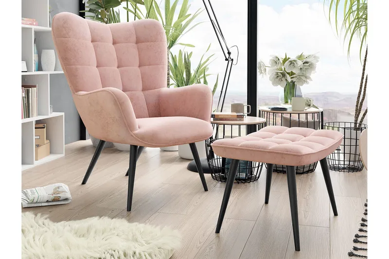 Lænestol - Lyserød - Møbler - Stole & lænestole - Lænestole