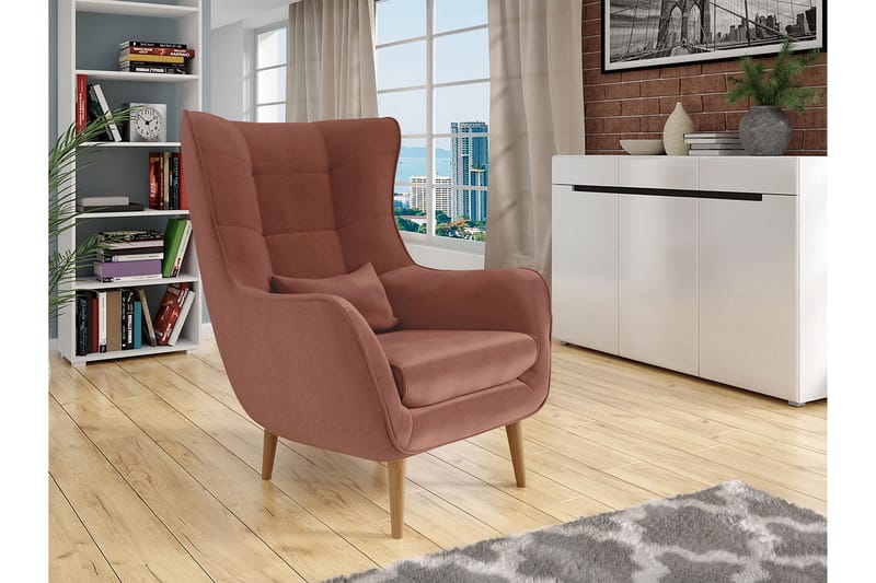 Lænestol - Lyserød - Møbler - Stole & lænestole - Lænestole